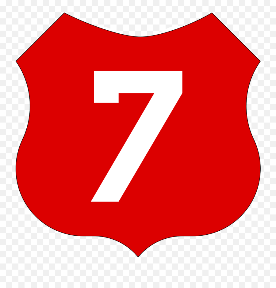 Ro Roadsign 7 - Single Numbers Emoji,Email Emoticon Symbols
