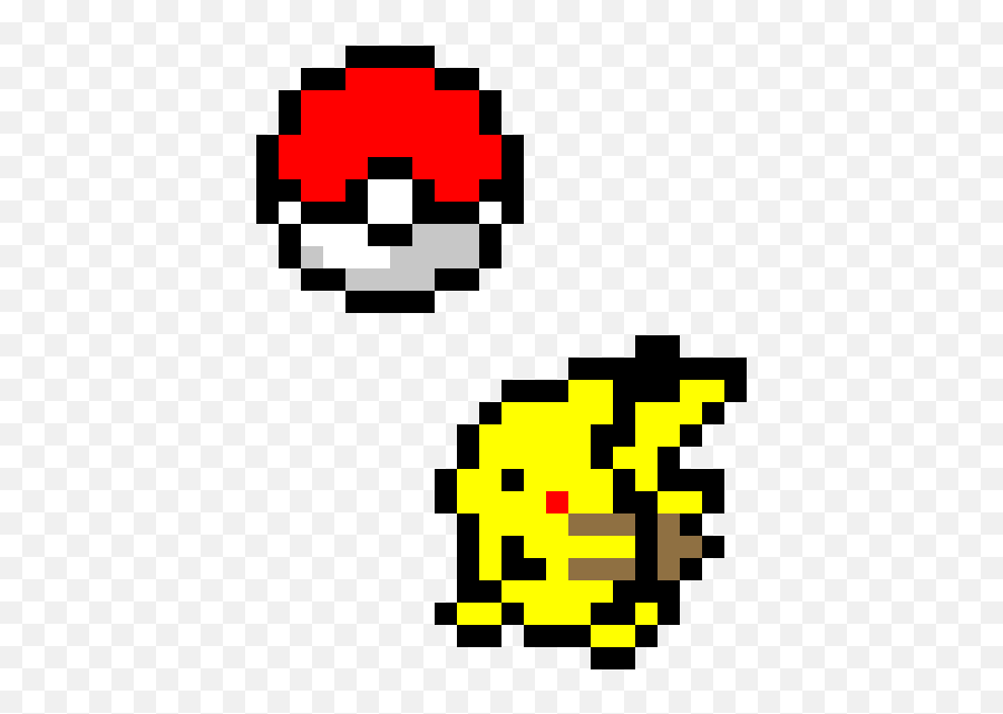 Pokeball And Pikachu - Pokeball Pixel Art Png Transparent PNG