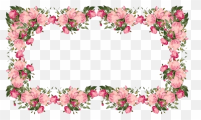 Flowers Clipart Banner Transparent Free For - Image Border Emoji