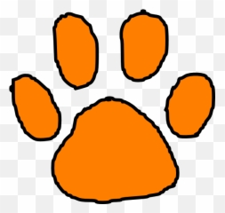 Library Of Clemson Thanksgiving Graphic - Clip Art Tiger Paw Print Emoji,Tiger Bear Paw Prints Emoji