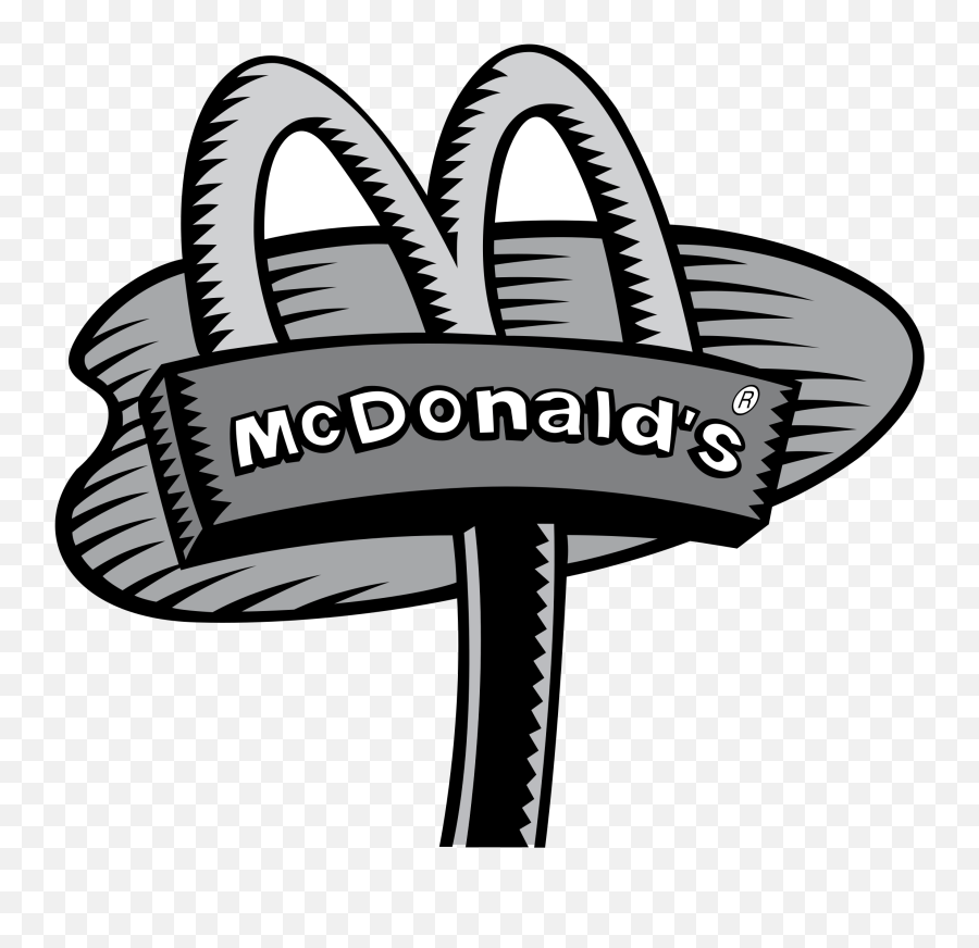 Mcdonalds Clipart Black And White - Mcdonalds Black And White Emoji,Mcdonalds Emoji