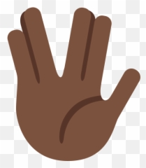 Twemoji2 1f596 - Vulcan Salute Emoji Png