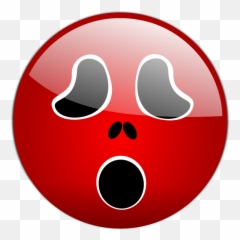 Vector Image Of Spooky Emoticon - Creepy Monster Face Clipart Emoji