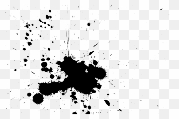 Microsoft Paint Clipart Black And White - Splatters Png Emoji