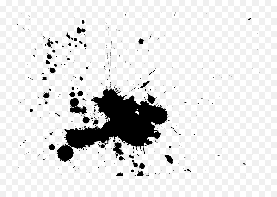 Microsoft Paint Clipart Black And White - Paint Splatters Png Emoji,Ms Paint Emoji