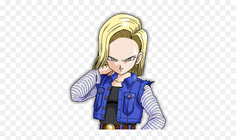 Freetoedit Android 18 With Gray Eyes Everyone - Android 18 Bucchigiri Match Emoji,Eyes Emoji Android