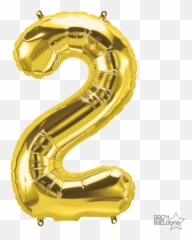Download 20u2033 Foil Balloon Number - 21 Balloon Rose Gold Png Number 2 Rose Gold Balloon Emoji,Rose Gold Emoji