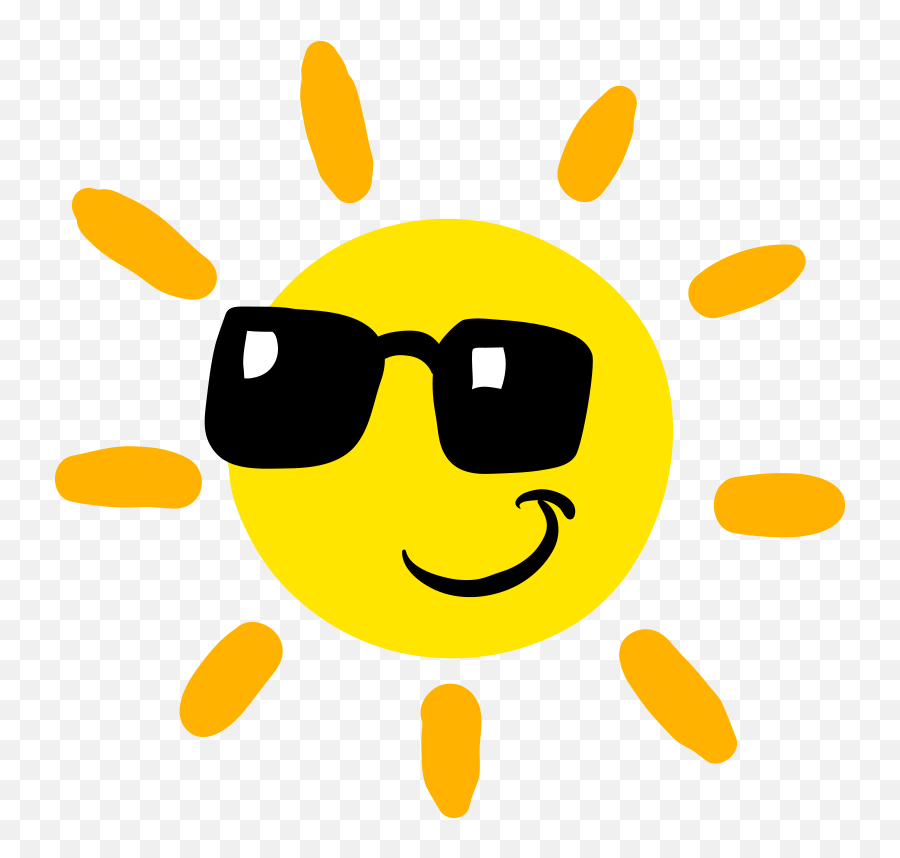 Download Sunglasses Light Euclidean Vector Sun Animation - Cartoon Sun With Sunglasses Png Emoji,Lighthouse Emoticon