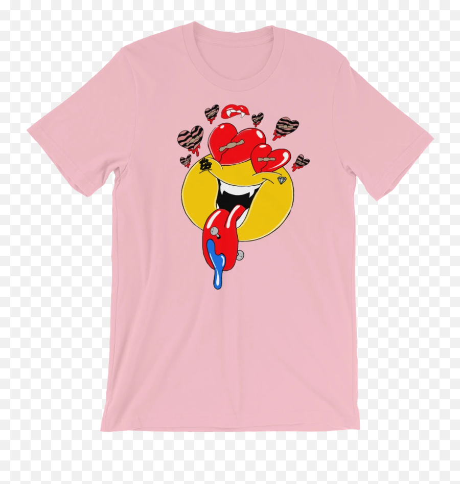 Vamp Love Emoji T - Shirt U2013 Flame Denim Fictional Character,Love Emoji