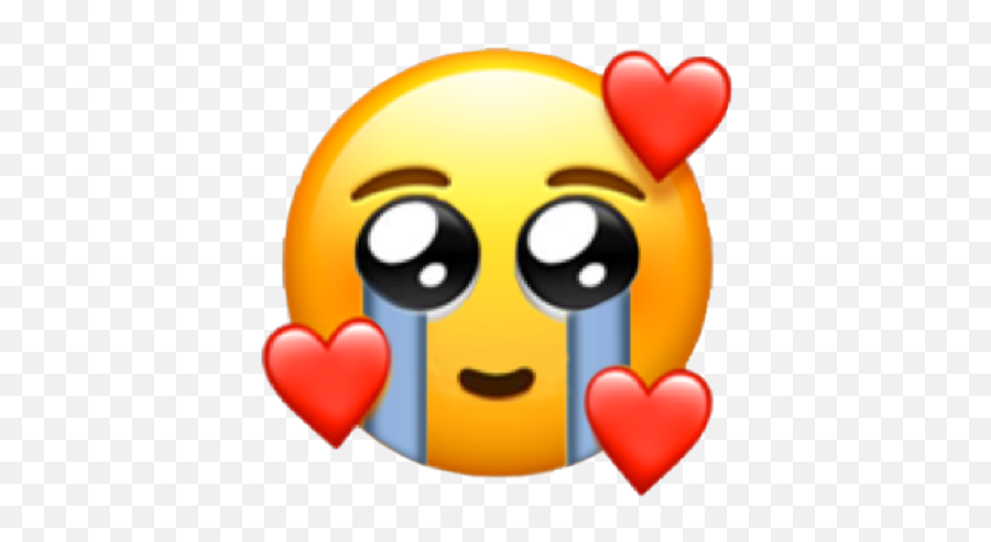 Emojis Crying Love Heart Sticker By Caiylynkearney07 - Emoji Meaning,Happy Tears Emoji