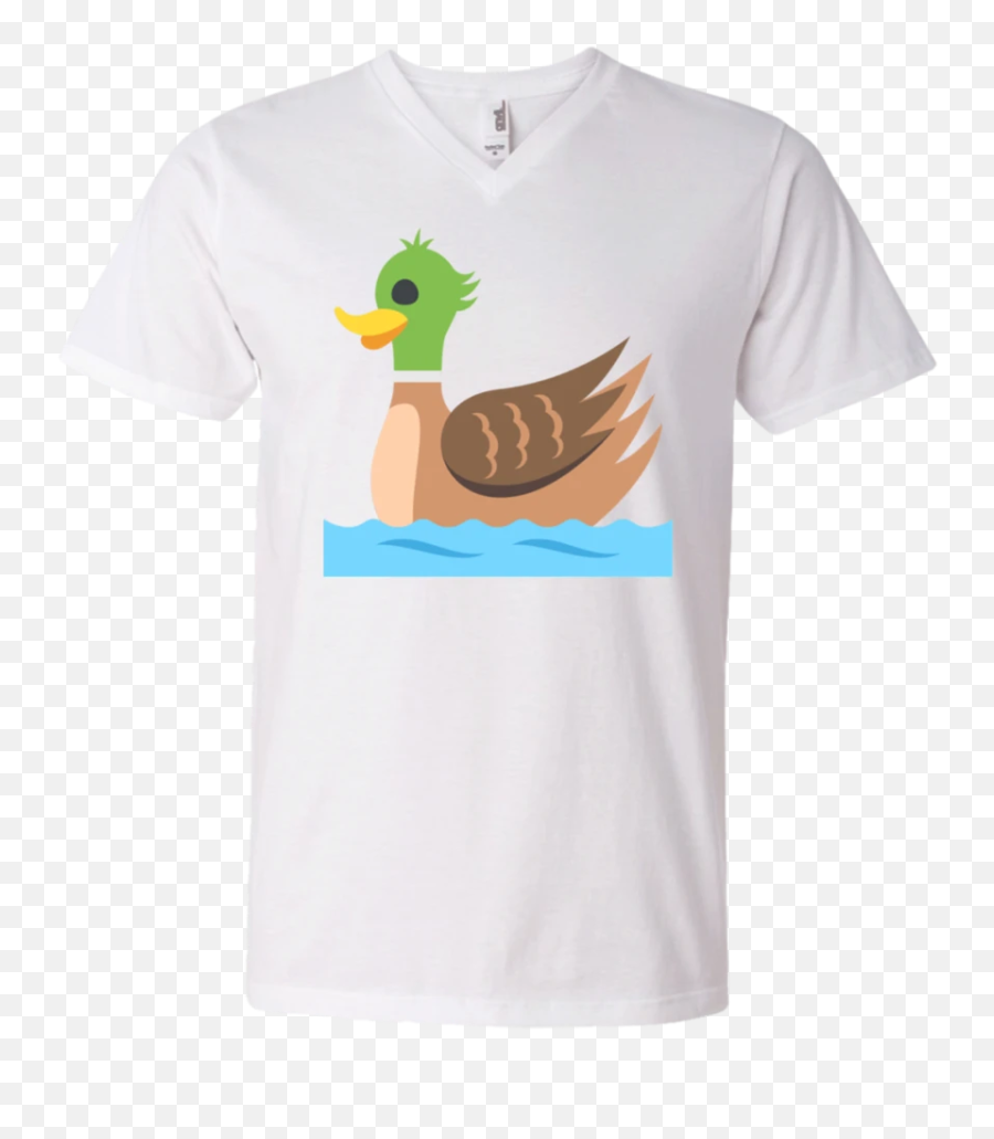 Duck Emoji Mens V - Short Sleeve,Emoji Duck