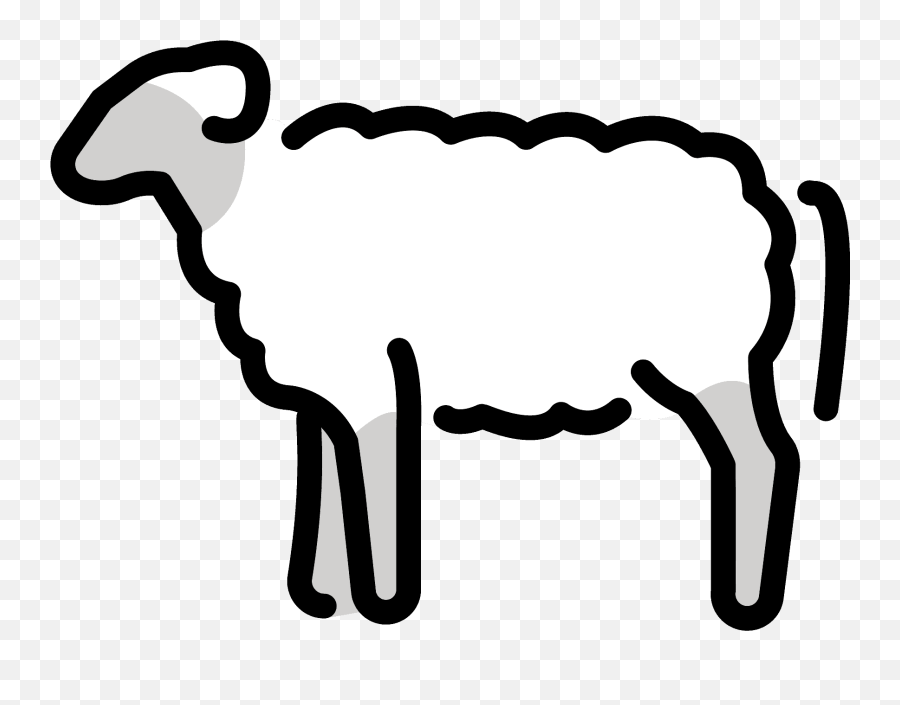 Ewe Emoji Clipart - Sheep,Giraffeemoji.com