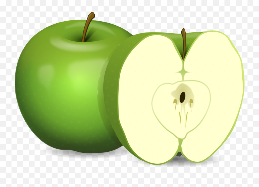 516 Green Apple Free Clipart - Green Apple Emoji,Green Apple Emoji
