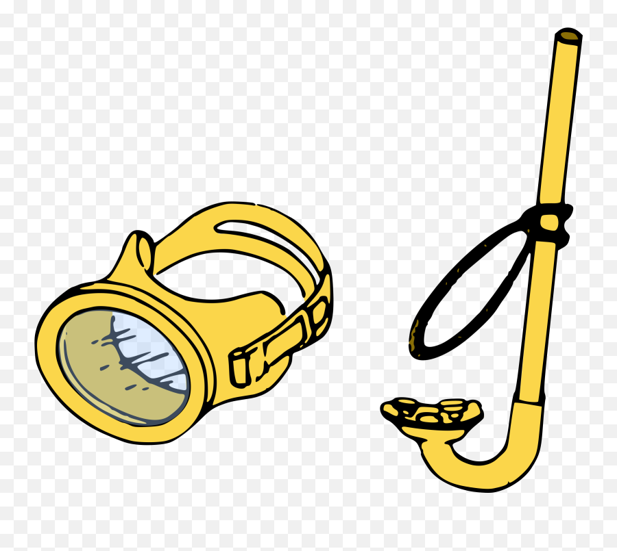 Snorkel Kit Vector Clipart Image - Clip Art Emoji,Thinking Emoji