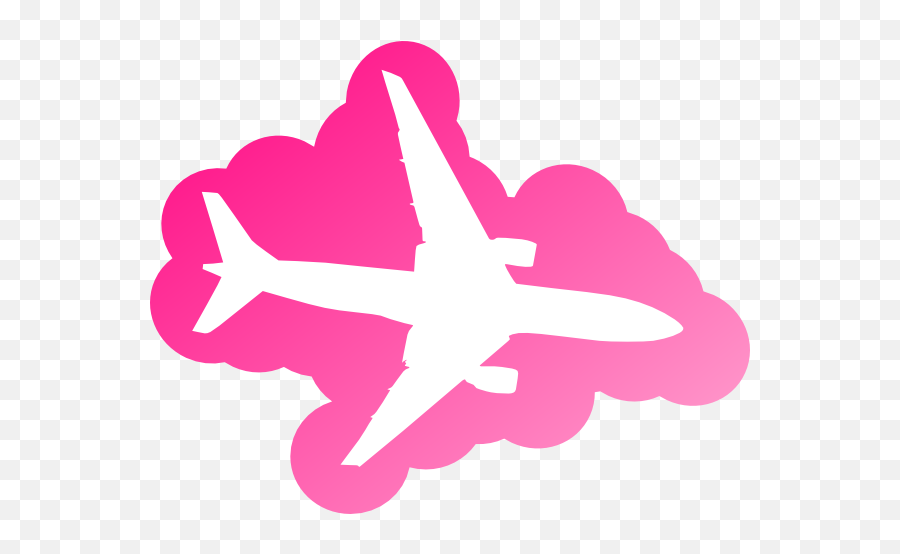Royalty Free Download Girly Png Files - Pink Airplane Clipart Emoji,Black Airplane Emoji