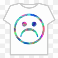 Colorful Frown - Vaporwave Sad Face Png Emoji,Skrillex Emoji