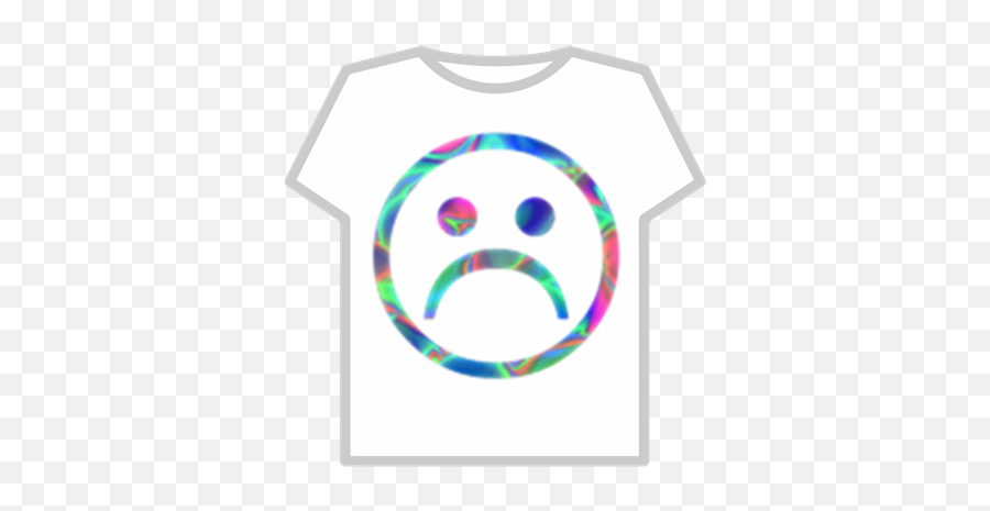 Colorful Frown - Vaporwave Sad Face Png Emoji,Skrillex Emoji