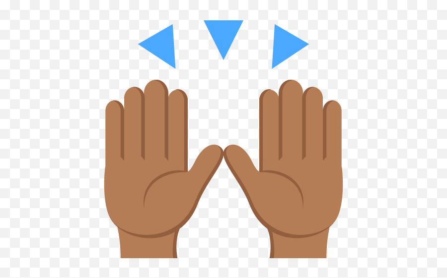 Person Raising Both Hands In Celebration Medium Dark Skin - Raising Hands Emoji Transparent,Celebration Emoji