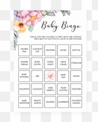 Printable Invitations Games And Party - Baby Shower Clipart For Bingo Emoji