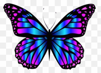 Download Rainbow Butterfly Clipart - Clip Art Butterfly Emoji ...