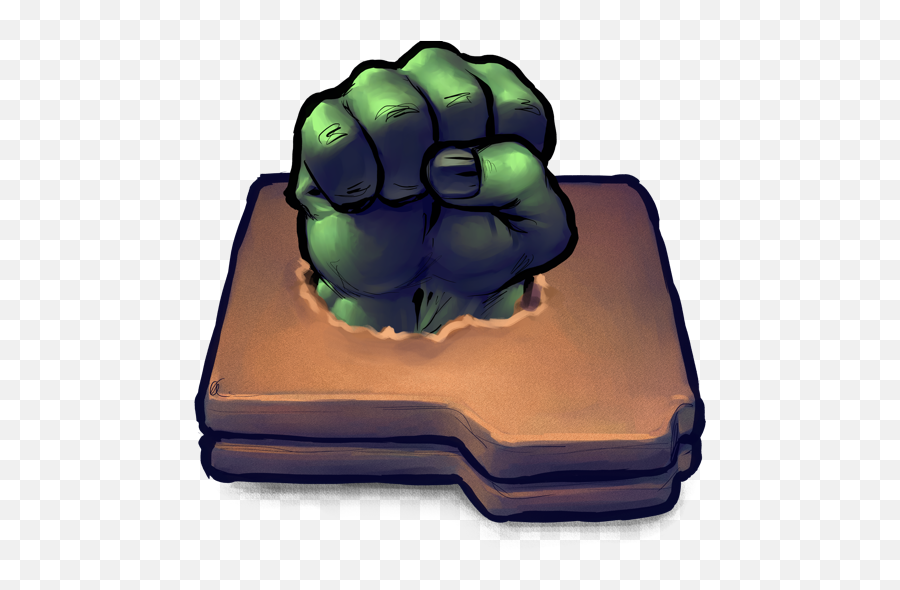 Comics Hulk Fist Folder Icon - Hulk Ico Emoji,Emoji Game Hulk