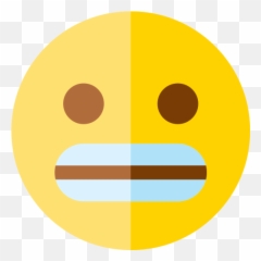 Creepy - Circle Emoji,Creepy Smile Emoji