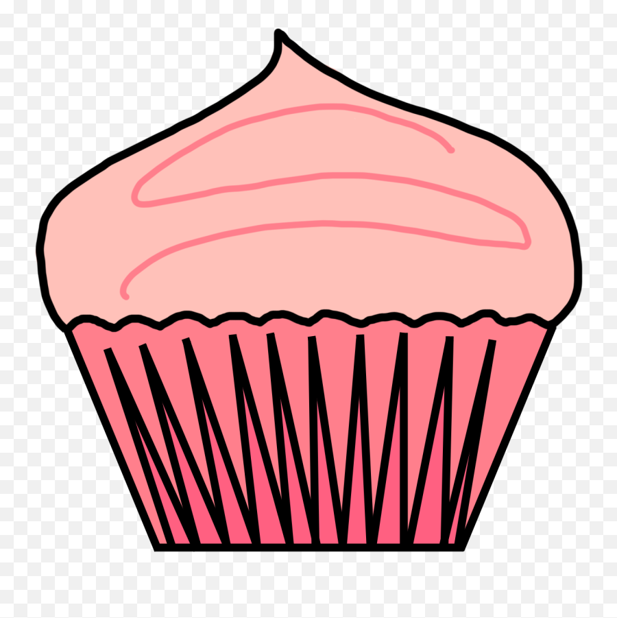 Free Cupcake Silhouette Vector - Cute Cupcake Clipart Png Black And White Emoji,Emoji Face Cupcakes
