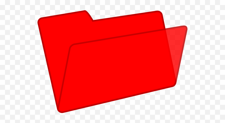 Red Folder Clipart - Clipart Red File Folder Emoji,Folder Emoji