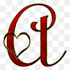 Free Letter A Alphabet Images - With Heart Emoji