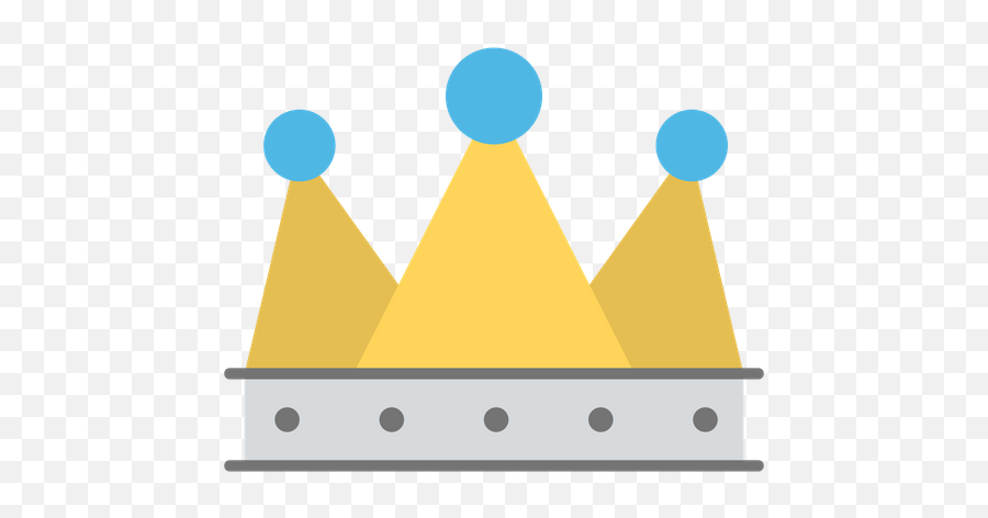 Royal Crown Icon Of Flat Style - Circle Emoji,Royal Emoji