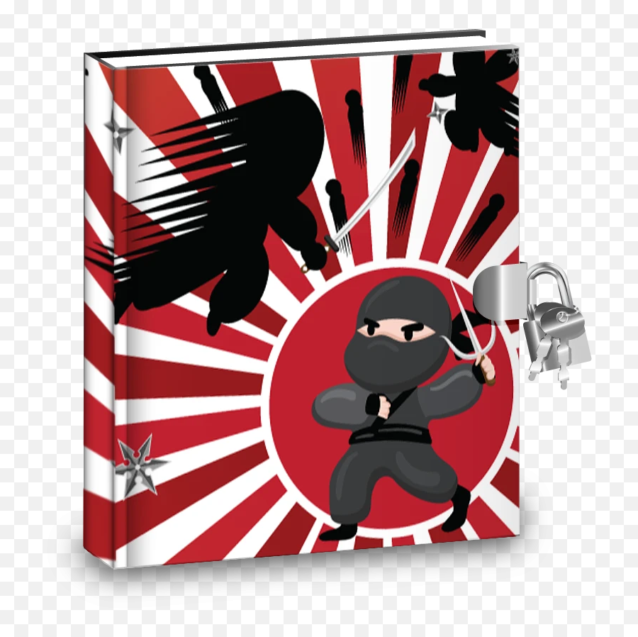Gift Idea Ninja Warrior Kids Diary With Lock - Sunshine Graphic Emoji,Emoji Ninja