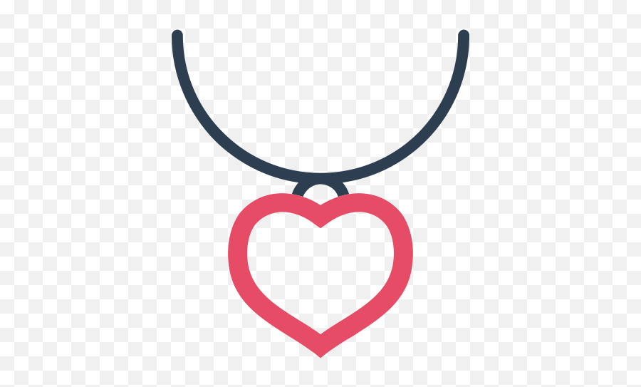 Heart Love Valentineu0027s Day Necklace Valentine Jewelery Icon - Collar Png Icon Emoji,Valentine Day Emoji