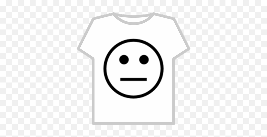 Straight Face - Roblox Smiley Emoji,Straight Face Emoticon