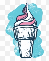 Oreo Clipart Ice Cream - Illustration Emoji