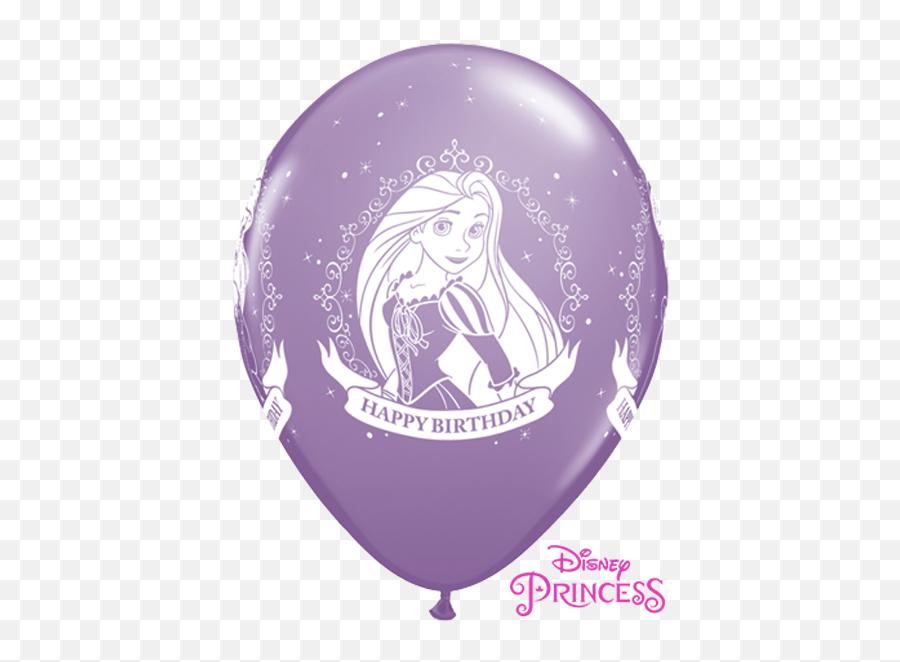 10 X 11 Disney Princess Happy Birthday Assorted Qualatex - Balloon With Number 3 Emoji,21st Birthday Emoji