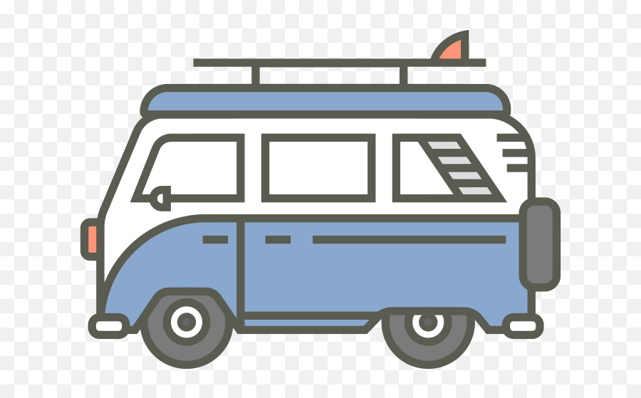 Camping Van Caravan Clipart Free Svg File - Svgheartcom Volkswagen Van Clipart Emoji,Camping Emoji