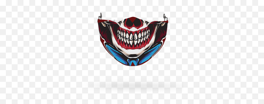 Clown Mask Theme Face Covering Print 10 - Celebrity Automotive Decal Emoji,Hockey Mask Emoji