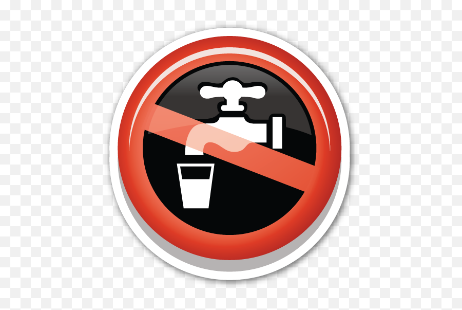 Non Potable Water Symbol - International Sign Potable Water Emoji,Water Emojis