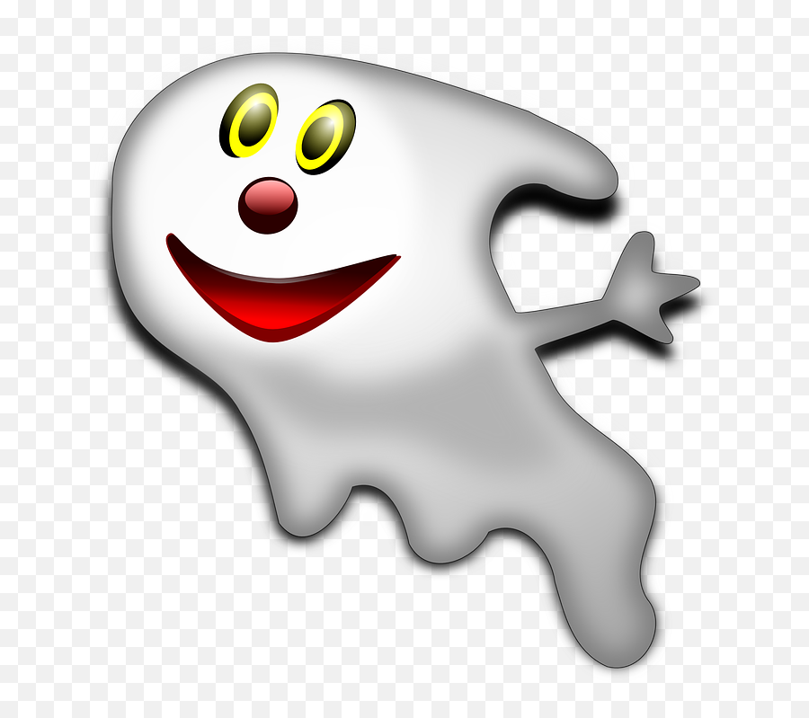Free Laugh Laughing Vectors - Friendly Ghost Emoji,Ghost Emoji