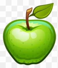 Picture - Green Apple Clip Art Png Emoji,Green Apple Emoji