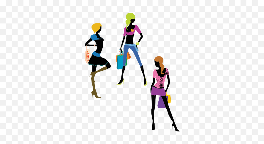 Glamour Girls Vector Image - Fashion Clipart Png Emoji,Eiffel Tower Emoji