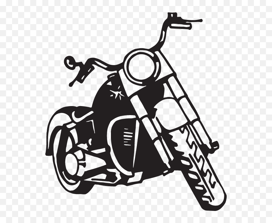 Motorcycle Harley - Silhouette Harley Davidson Clipart Emoji,Harley Emoji