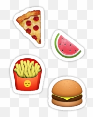 Pizza Melon Burger Fries Emoji By Shadowmoses - Burger And Fries Emoji,Pizza Emoji