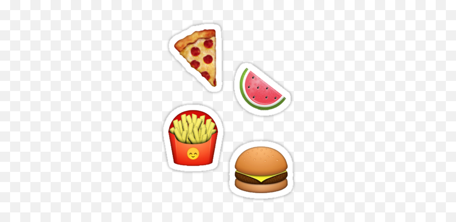 Pizza Melon Burger Fries Emoji By Shadowmoses - Burger And Fries Emoji,Pizza Emoji