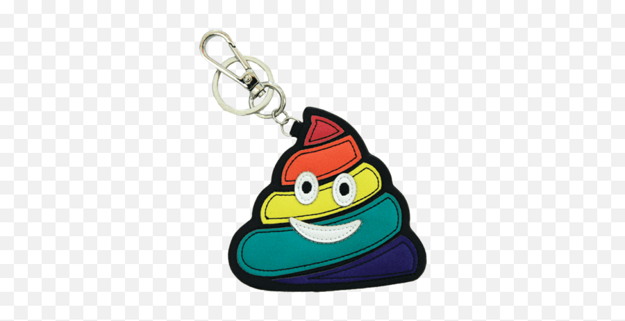 Download Rainbow Poop Emoji Keychain - Keychain,Plush Emoji
