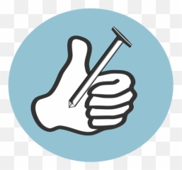 Pin In Hands - Thumbnail Clipart Emoji