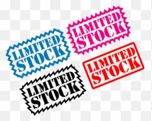 Limited Stock Colorful Labels - Graphic Design Emoji