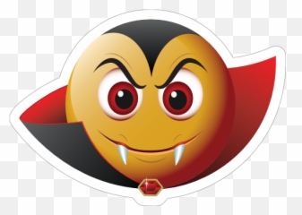 Cute Vampire Emoji Sticker - Smiley,Seal Emoji