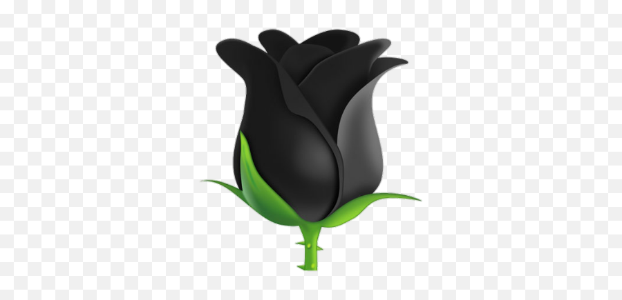 Emojirose Blackrose Black Rose Roseblack - Emoji,Hand On Eggplant Emoji