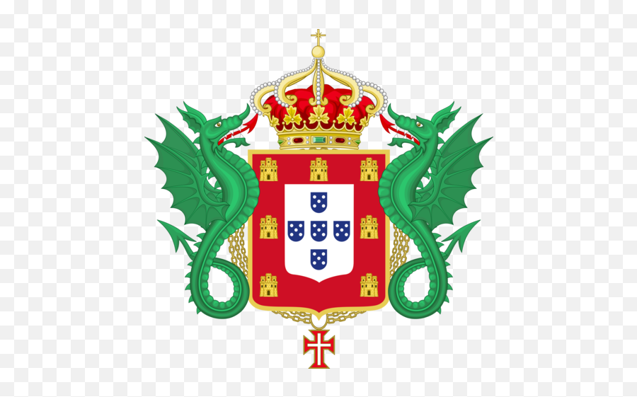 Coat Of Arms Of The Portuguese Empire - Portugal Dragon Emoji,Portugal Flag Emoji